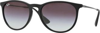 Ray-Ban Authentieke Erika Zonnebril- Premium Kwaliteit - Dames - Zonnebrillen - Zwart - 54 MM - Accessoires