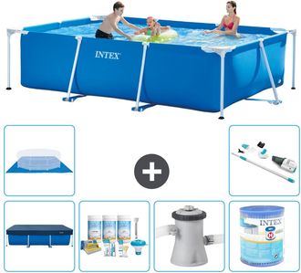 Intex Piscina Con Estructura Rectangular - 300x200x75 Cm - 7-piezas S30213