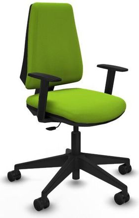 Piqueras y Crespo Piqueras Y Crespo - Elche Cp Similpiel Pistacho Brazos 1d Base Piramidal Ruedas Nailon 65mm