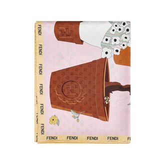 Fendi Gardening-print Silk Scarf