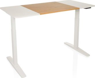 hjh OFFICE escritorio regulable eléctricamente en altura Placa MDF, armazón de