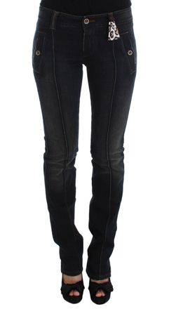 Ermanno Scervino Wash Cotton Slim Fit Womens Jeans