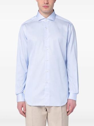 Xacus cotton shirt - men - Cotton - 40 - Blue