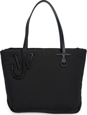 J.W.Anderson Small Anchor Puffy Canvas Tote in Black at Nordstrom