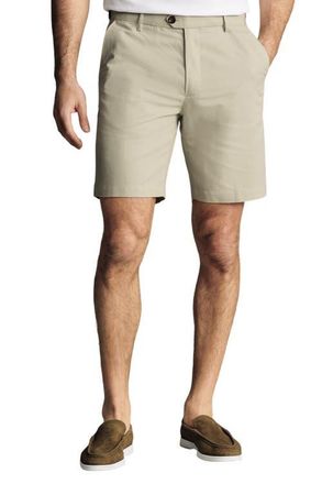 CHARLES TYRWHITT Cotton Linen Shorts in Stone at Nordstrom, Size 32