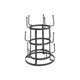 Esschert Design Secador de botellas redondo de metal de 24 cm