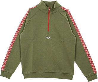 Fila Lichtgewicht Turtleneck Sweatshirt - Heren - Sweatshirts - Groen - L - Katoen - Hoodies & sweatvesten