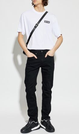 Versace Jeans Couture T-shirt With Logo, Mens, White