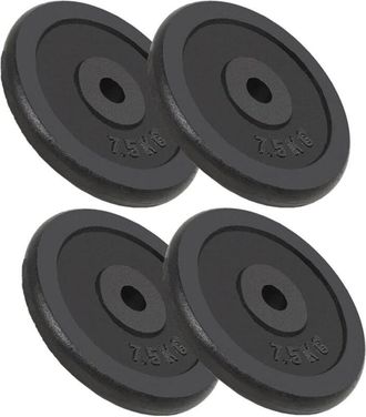 vidaXL Dischi per Pesi 4 pz 4x7,5 kg in Ghisa - Vidaxl