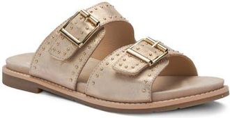 Ara Elm Studded Buckle Strap Slide Sandal in Shell at Nordstrom, Size 9.5-10Us
