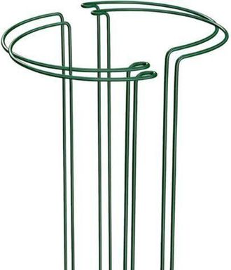 OEM Juego De 4 Soportes Para Plantas De 25 Cm X 40 Cm. Ayudan A Que Tus Plantas Crezcan. Soportes Met&aacute;licos Para Jard&iacute;n. Anillos Verdes Para Plantas De Ja