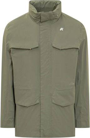 K-Way Manuel Ottoman Jacket - Heren - Zomerjassen - Groen - S - Polyester - Jassen