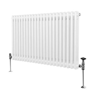 MonsterShop Traditional 2 Column Radiator - 600 x 1012mm - White