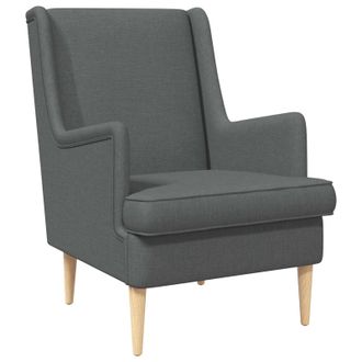 vidaXL Sill&oacute;n Gris Oscuro Tela Vidaxl