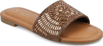 Journee Collection Women & apos;s Maria Beaded Flat Slide