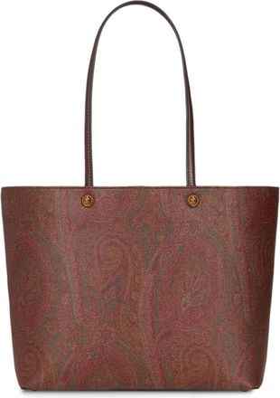Etro Essenti&euml;le Middelgrote Shopper - Dames - Shoppers - Bruin - ONE Size - Katoen - Tassen