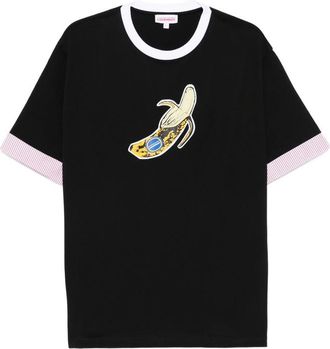 Charles Jeffrey Loverboy Banana-print Crew-neck T-shirt