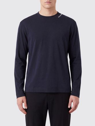 Emporio Armani T-shirt a maniche lunghe in modal e seta