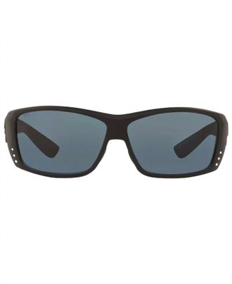 Costa Mens Cat Cay Polarized Sunglasses In Blackout/grey