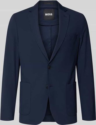 HUGO BOSS Slim Fit Anzugsakko mit Reverskragen Modell P-HANRY-J-WG-233 in Marine, Gr&ouml;&szlig;e 50