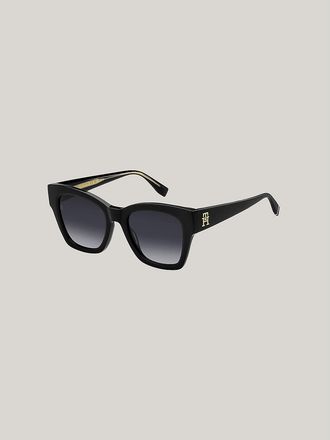 Tommy Hilfiger Womens Modern Prep Butterfly Sunglasses - Black