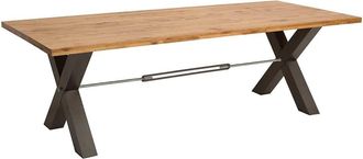 Global Interiors Massivholz Esstisch Grand Thor Wildeiche geölt, 200 x 100 cm