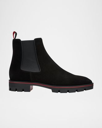 Christian Louboutin Men & apos;s Alpinosol Lug Sole Chelsea Boots
