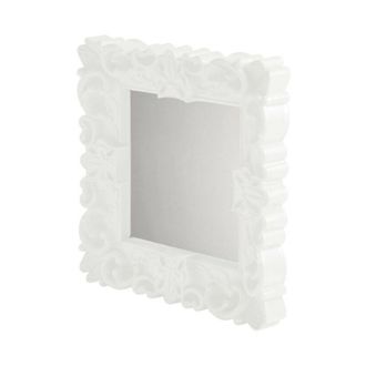 Slide Mirror of Love Bianco - Piccolo specchio di design originale Slide colorato moderno barocco camera ingresso sala da pranzo salotto