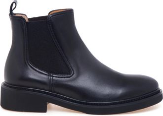 Calpierre Chelsea Boot - Dames - Chelseaboots - Zwart - 39 EU - Leer - Schoenen