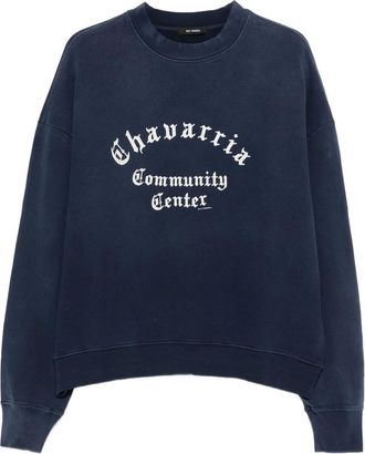 Willy Chavarria Print-detail Crew Neck Sweater