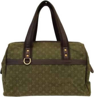 Louis Vuitton Pre-owned Josephine GM Monogram Boston Bag - Dames - Vintage Handtas - Groen - ONE Size - Vintage