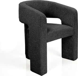 Oresteluchetta Sill&oacute;n de tejido gris oscuro 70x63x60 cm