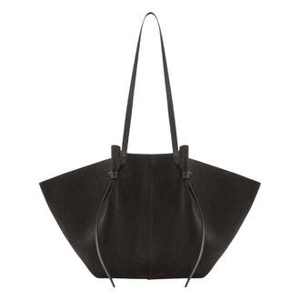 Yuzefi Tassen, Dames, Bruin, ONE Size, Leer, Large Mochi Tote