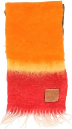 Loewe Pre-owned Scarves, female, Multicolor, Size: ONE SIZE Pre-owned Wool Scarf