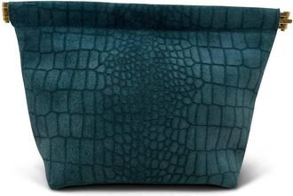 Kempton & Co. Snap Make Up Bag In Balsam Green