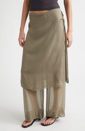 Paloma Wool Low Silk Archive Skant in 248 - Khaki at Nordstrom, Size 12 Us