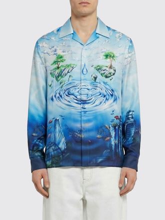 Casablanca Camicia Casablanca in seta con stampa monogram