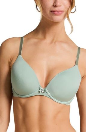 Hunkem&ouml;ller Plunge Padded Underwired Bra in Green at Nordstrom, Size 34C
