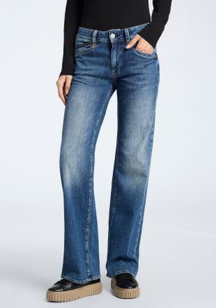 Herrlicher Bootcut-Jeans Prime New Denim Light mit Stretch