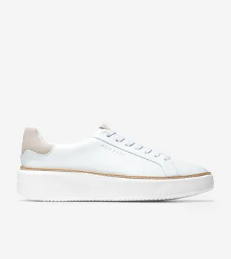 Cole Haan Womens GrandPrø Topspin Sneakers - White Size 10.5