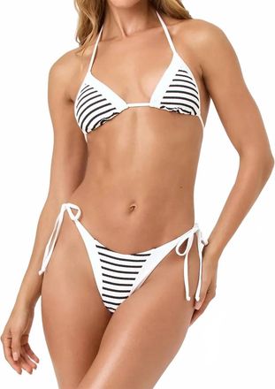 L*Space Riannon Bikini Bottoms In Sail Along Stripe