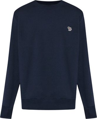 Paul Smith Deep Navy Sweatshirt with Embroidered Zebra Patch