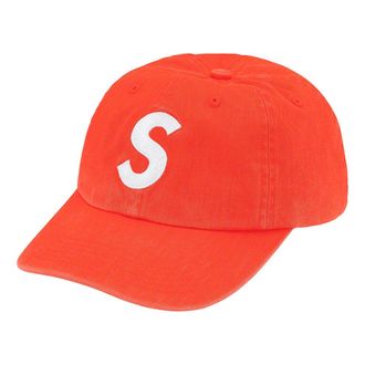 SUPREME Pigment Print S Logo 6-Panel Orange White SUP-FW22-1017