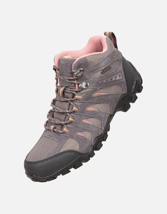 Mountain Warehouse Womens Mountain Warehouse Womens/Ladies Belfour Suede Walking Boots - Grey - Size: 4