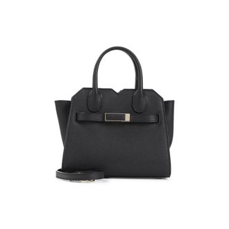 Valextra Black Milano Satchel