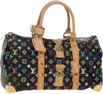 Louis Vuitton Pre-owned Vintage Boston Bag - Dames - Vintage Weekendtas - Veelkleurig - ONE Size - Leer - Vintage
