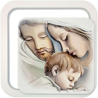 OEM Cuadro De La Sagrada Familia Pintado Sobre Madera Tama&ntilde;o: 11x11cm Sku: Es0620130
