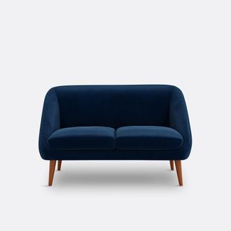La Redoute Interieurs 2-zit zetel, in fluweel, S&eacute;m&eacute;on