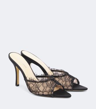 Mach & Mach Devon lace mules