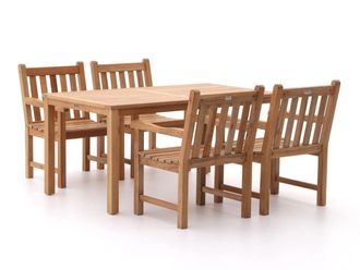 Sunyard Furniture Sunyard Wales/Liverpool 160cm dining tuinset 5-delig
